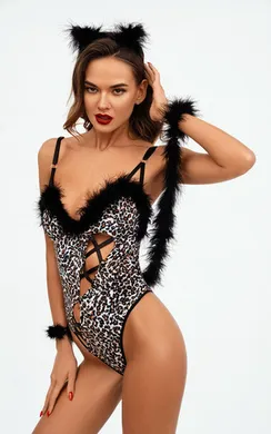7109 Костюм кошечки леопарда
