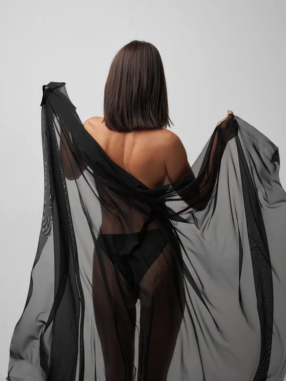 Сетка эластичная Lauma, арт. 556, черный 170