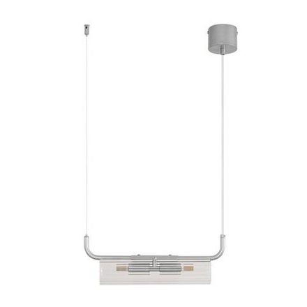 8258/2 SUSPENTIONI LN26 286 серебро/прозрачный, металл/стекло Подвес G9 2*20W 220V TORONTO