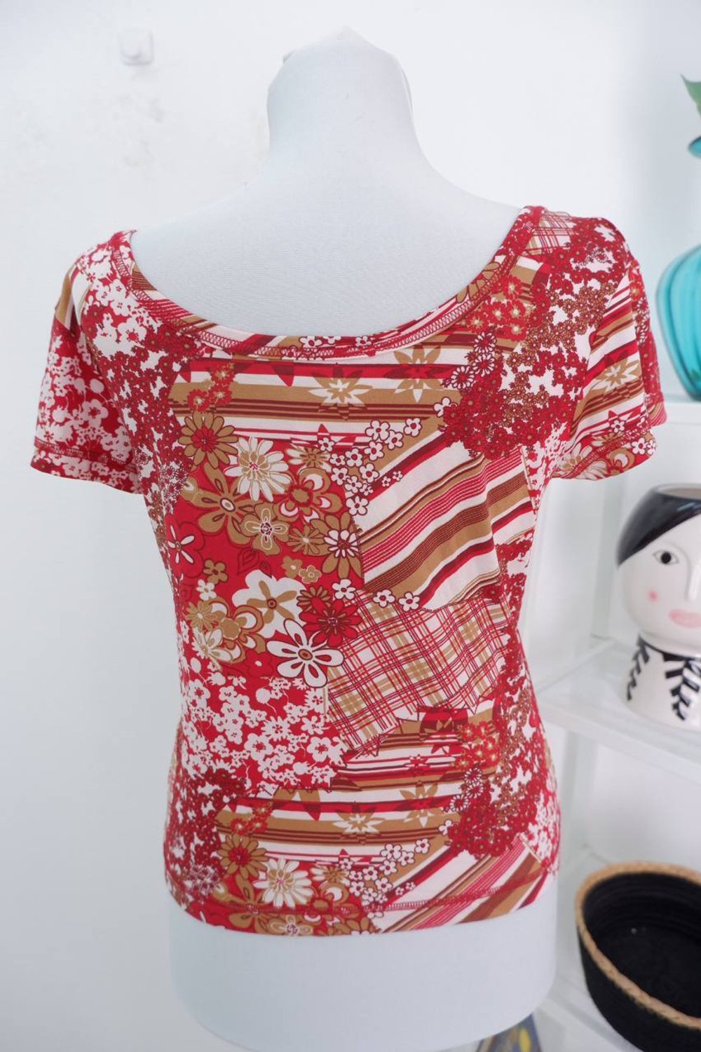 Футболка Tom Tailor яркая 48 размер