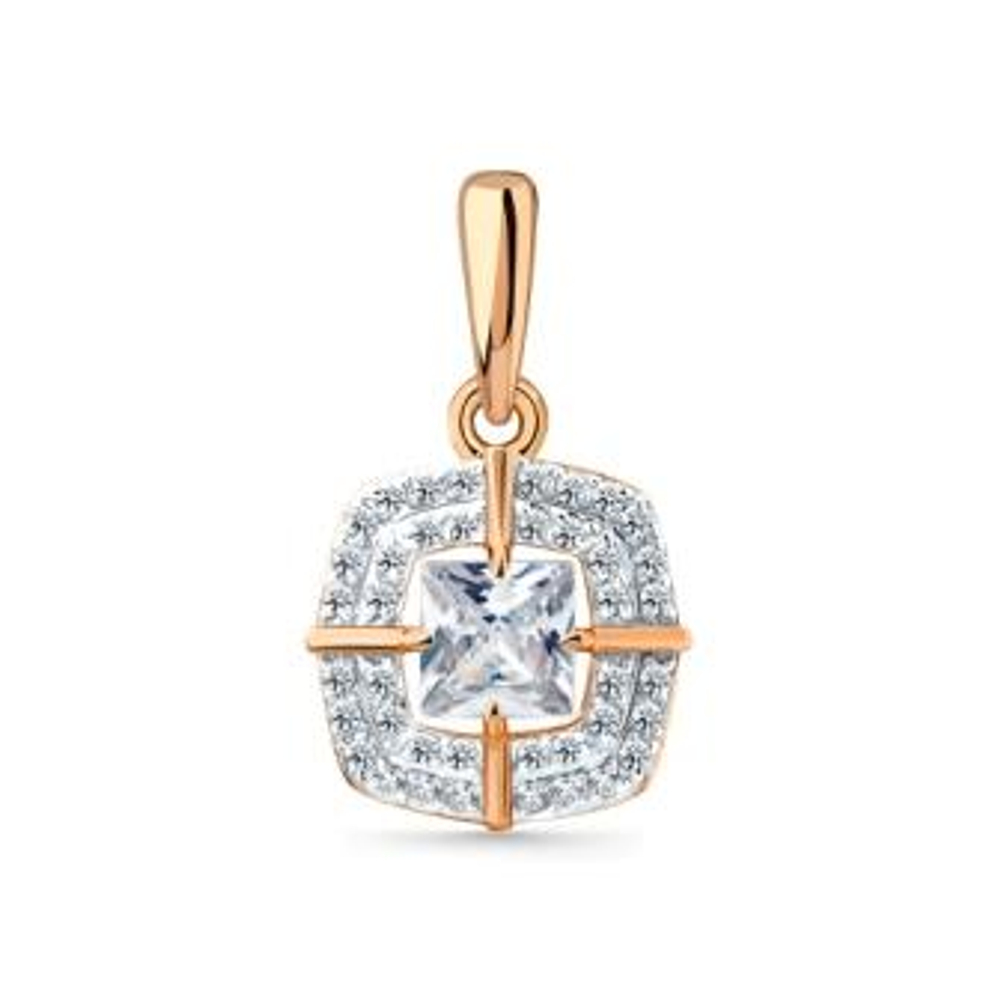 Подвеска из золота с фианитами