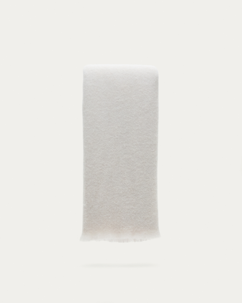 Hura Плед из шерсти цвета экрю с оборками 170 х 130 см