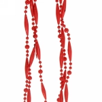 Бусы на ёлку красный 2м «Капля» d-5мм