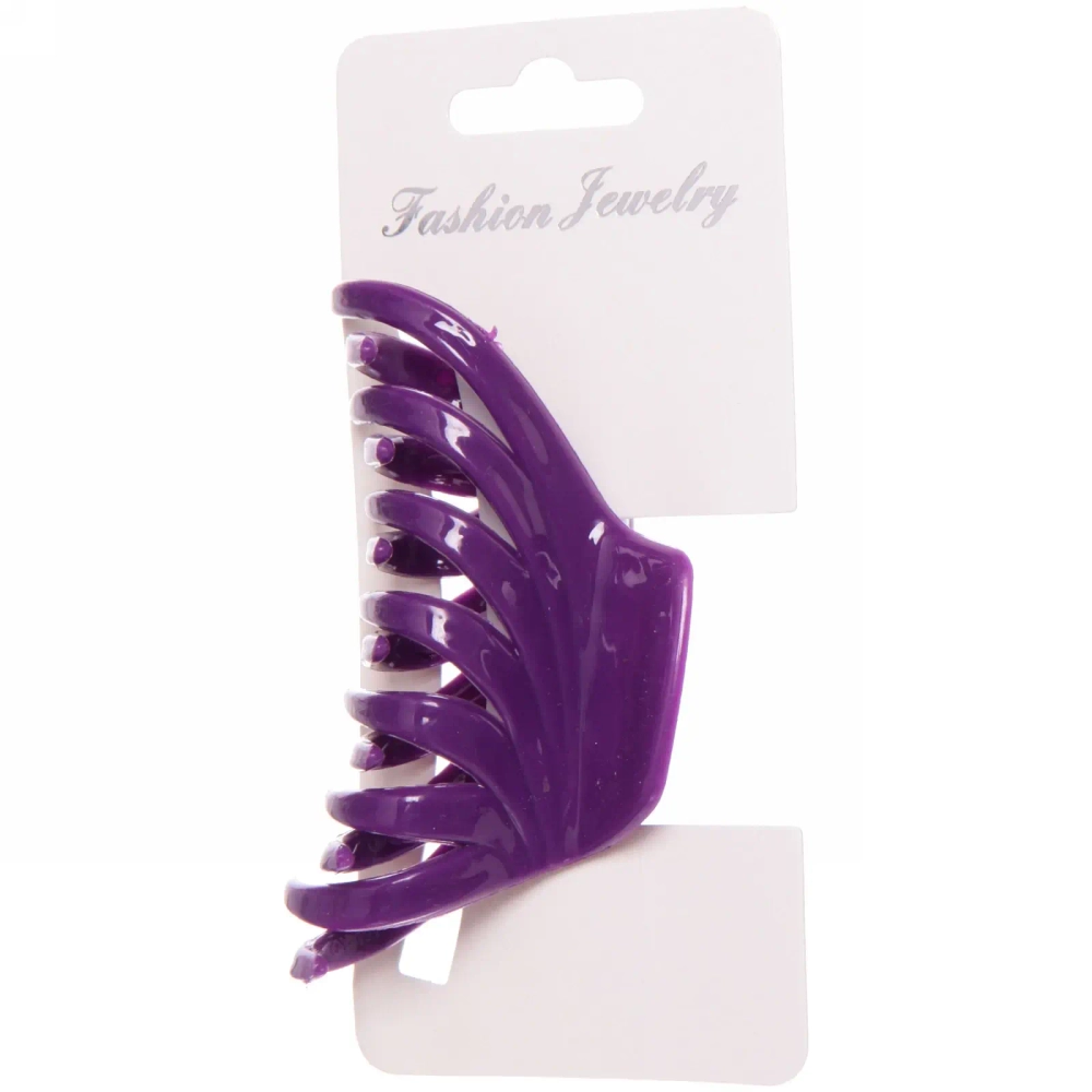 Заколка-краб для волос на блистере «Diana Collection - Mila», микс 6 цветов, 8см