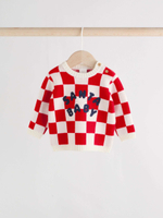 Джемпер и легинсы в комплекте для малышей Next G01-027, Красный, Молочный