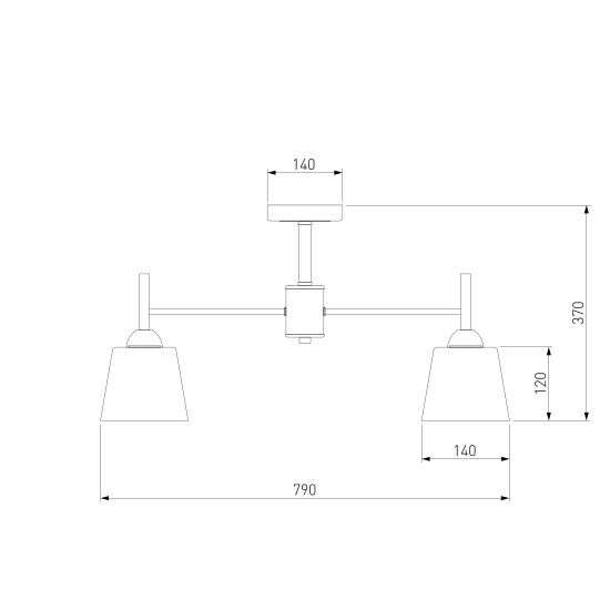 70085/8 / потолочный светильник /   белый