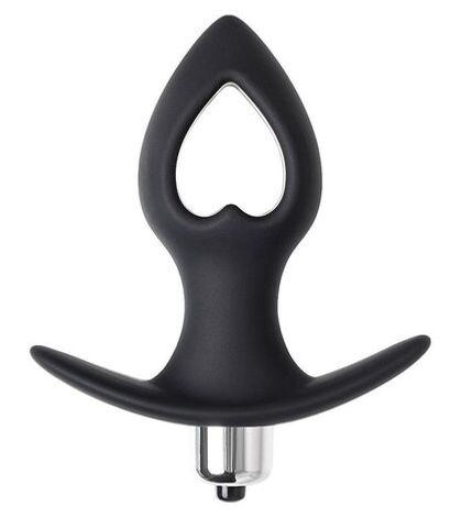 Черная анальная вибровтулка Cordis S - 10,5 см.