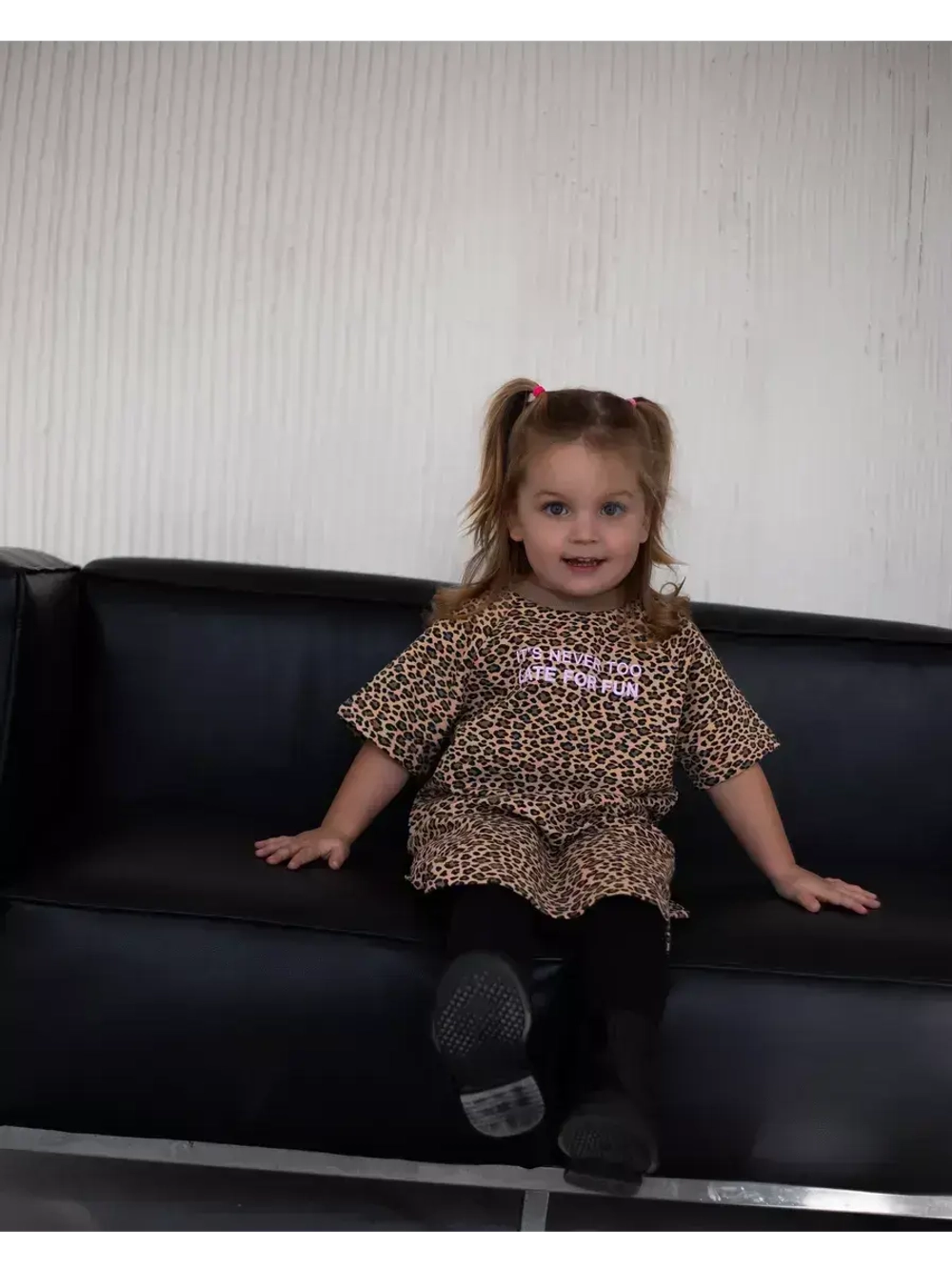 Платье детское оверсайз с коротким рукавом