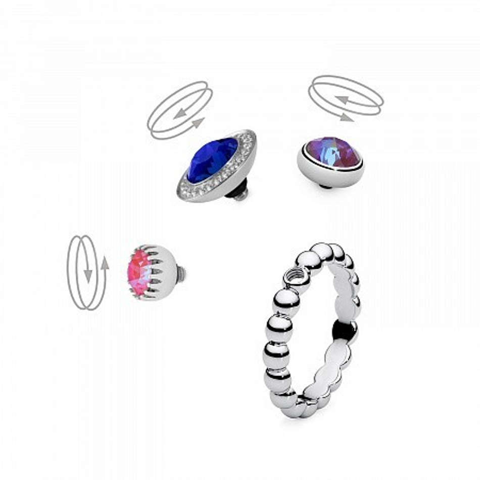 Кольцо - База Qudo Veroli silver 16.5 мм 628157 S