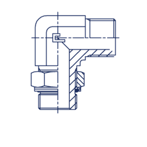 Штуцер FRG90 BSP 1.1/2" BSP 1.1/4"