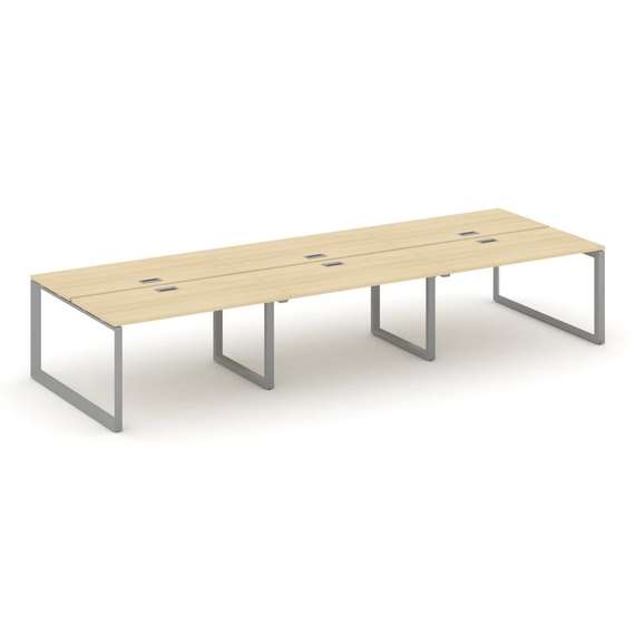 Style Project Рабочая станция двухсторонняя SN-59O.DRS-083 Акация Лорка/Металл Серый/Серебро Заглушк