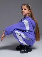 Спортивный голубой костюм для девочки