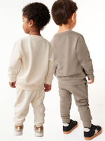 Толстовка и джоггеры в комплекте для мальчика Next Q73-918, 2 шт., Бежевый, Молочный
