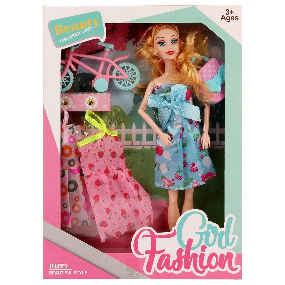 Кукла тип Модель на шарнирах с аксесс. 32см, коробка 2123B