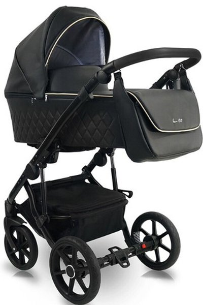 Детская коляска Bexa Line Eco 2 в 1 L 101 черная кожа