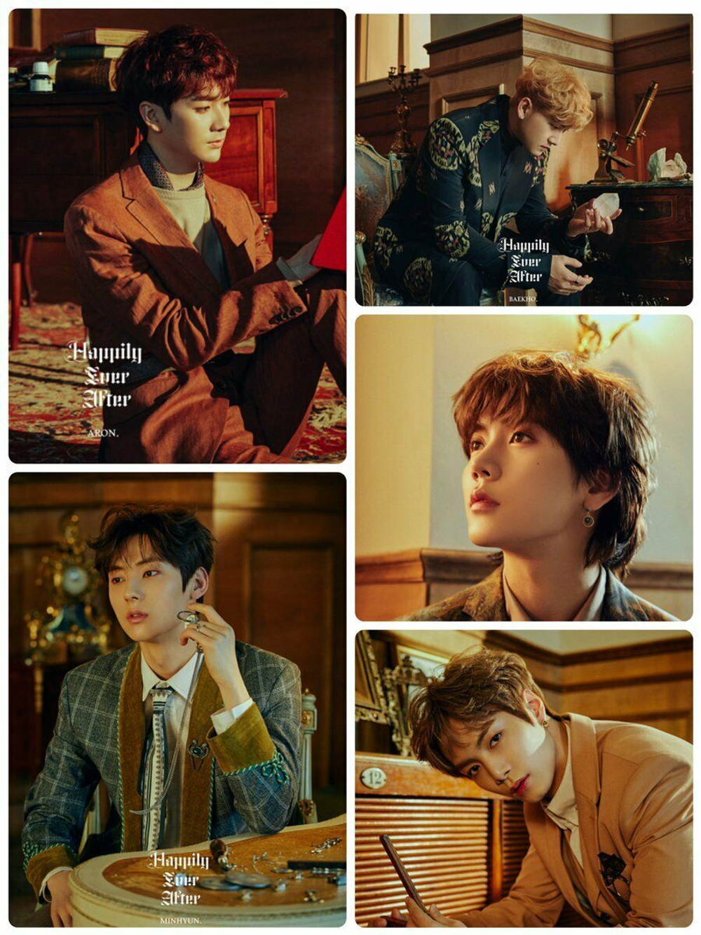 Альбом Nu'est - Happily Ever After 6th Mini Album 4 Version SET