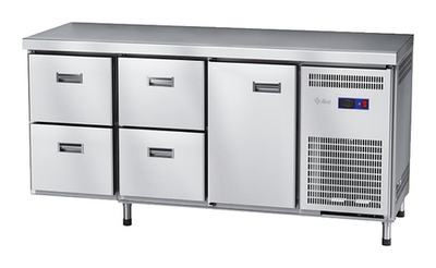 Стол морозильный Abat СХН-70-02 (1 дверь, 4 ящика, без борта)