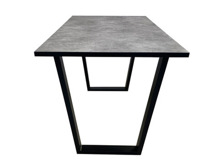 Стол Мир стульев Саен 8, Черный/Бетон
