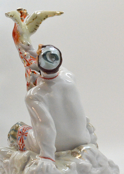 Иван-царевич с Жар-птицей. Коллекционная фарфоровая статуэтка. СССР. ЛФЗ. 1950-е гг.