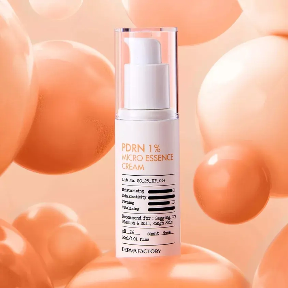 Derma Factory Крем-эссенция для лица PDRN 1% Micro Essence Cream 30мл