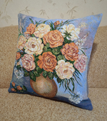 Декоративный гобеленовый чехол Ароматный букет 47х47