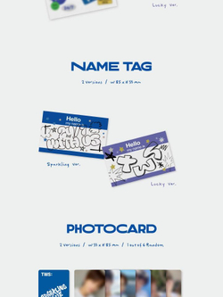 Альбом TWS - SPARKLING BLUE 1st Mini Album 2 Version SET