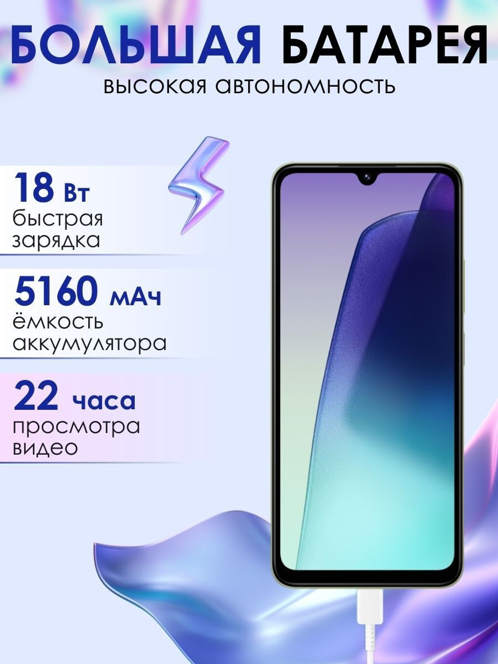 Смартфон Xiaomi Redmi 14C 4/128GB (ЕАС) Blue