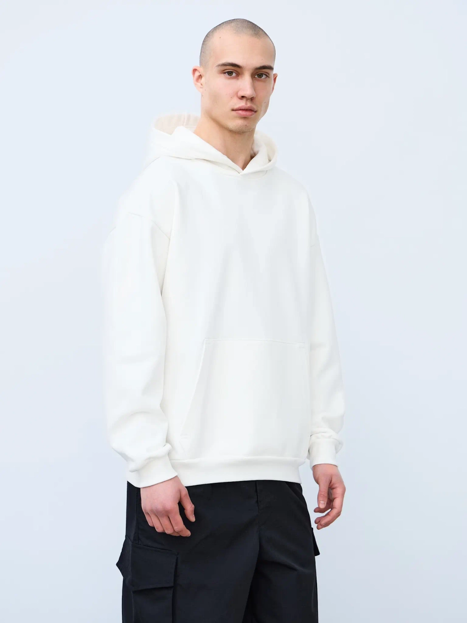 Худи оверсайз без начеса (молочный)