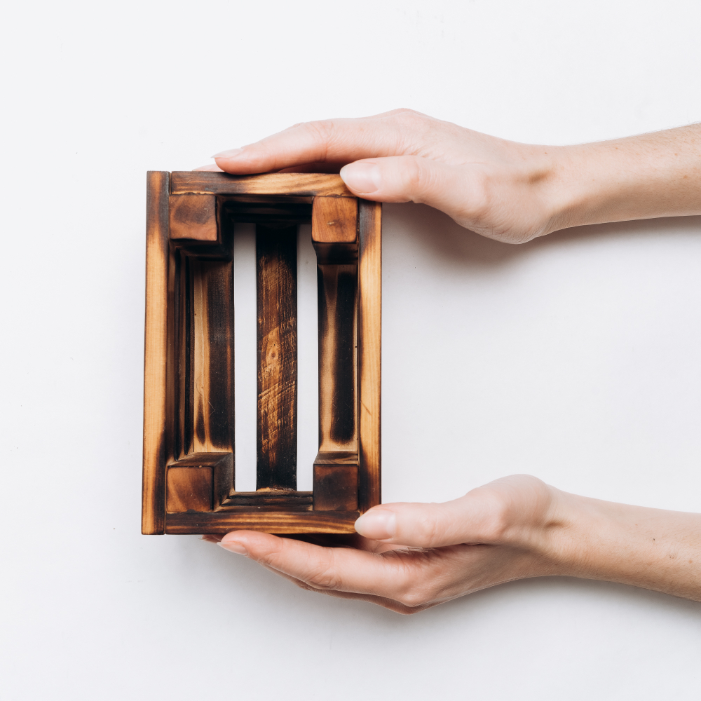 Деревянный подарочный декоративный короб, ящик для хранения из древесины Сибирского Кедра. PK34