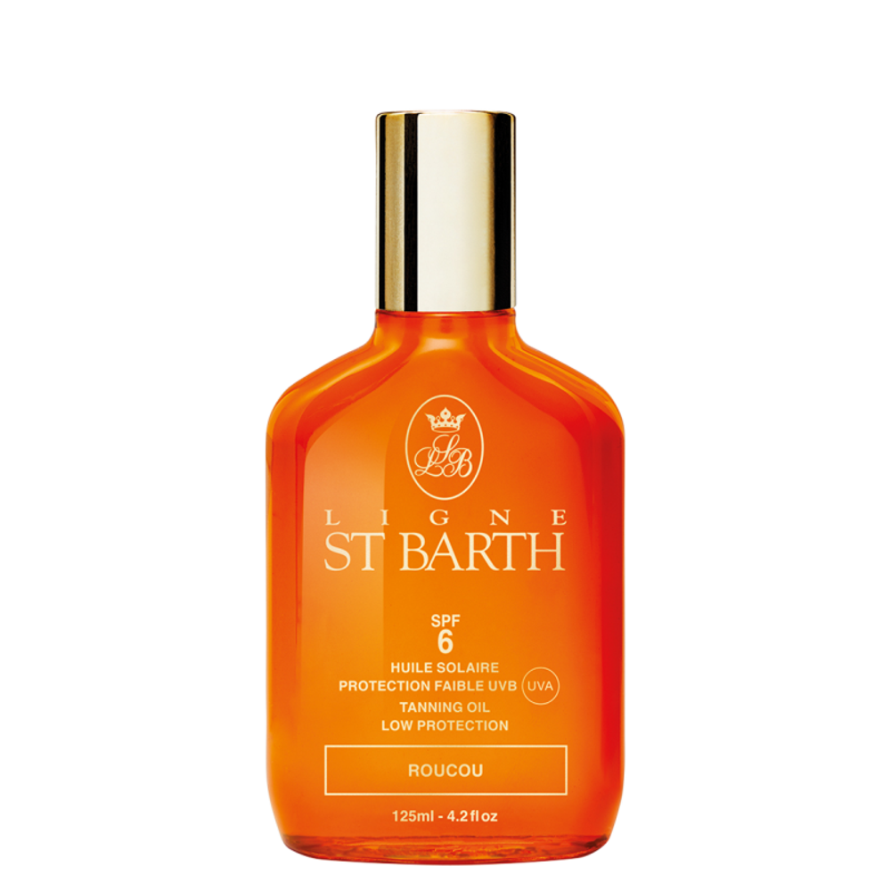 LIGNE ST BARTH ROUCOU TANNING OIL LOW PROTECTION SPF6 125 мл. МАСЛО ПОМАДНОГО ДЕРЕВА SPF6