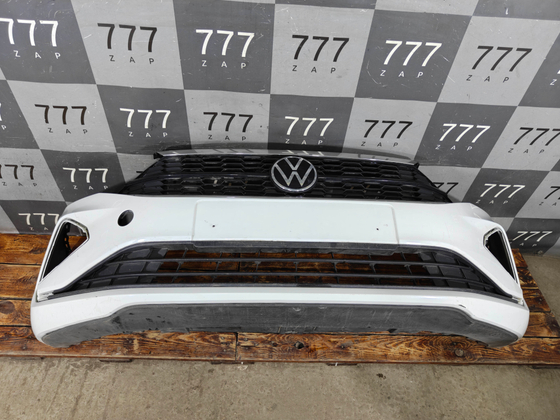 Бампер передний в сборе Volkswagen Polo 6 20-нв Б/У Оригинал 6N5807217GRU