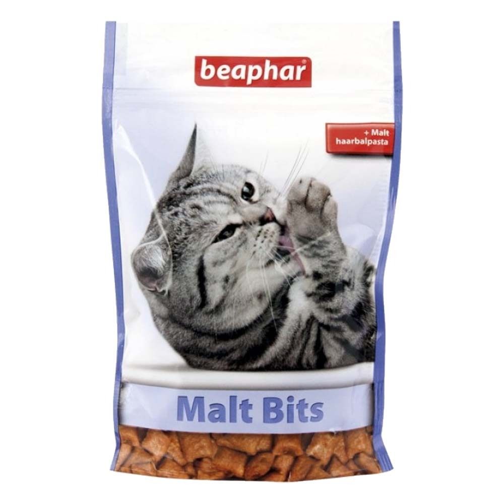 Лакомство &quot;Подушечки&quot; выведение комков шерсти 150 г - для кошек (Beaphar Malt-Bits)