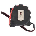 31005 Рулетка Status magnet 3 fixations, 5 м х 25 мм, обрезиненный корпус, зацеп с магнитом Matrix