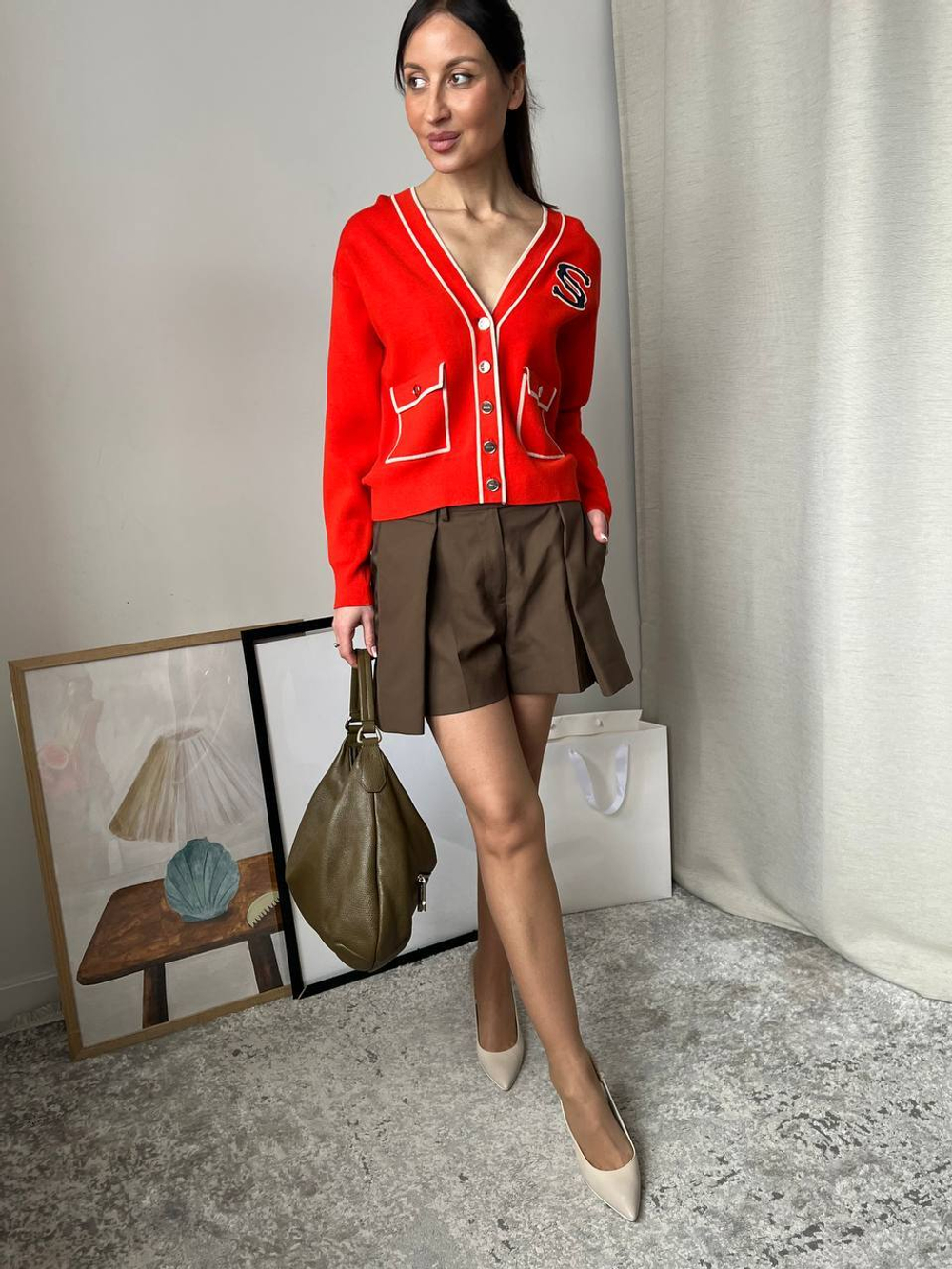 Шорты Sacai с шерстью, s