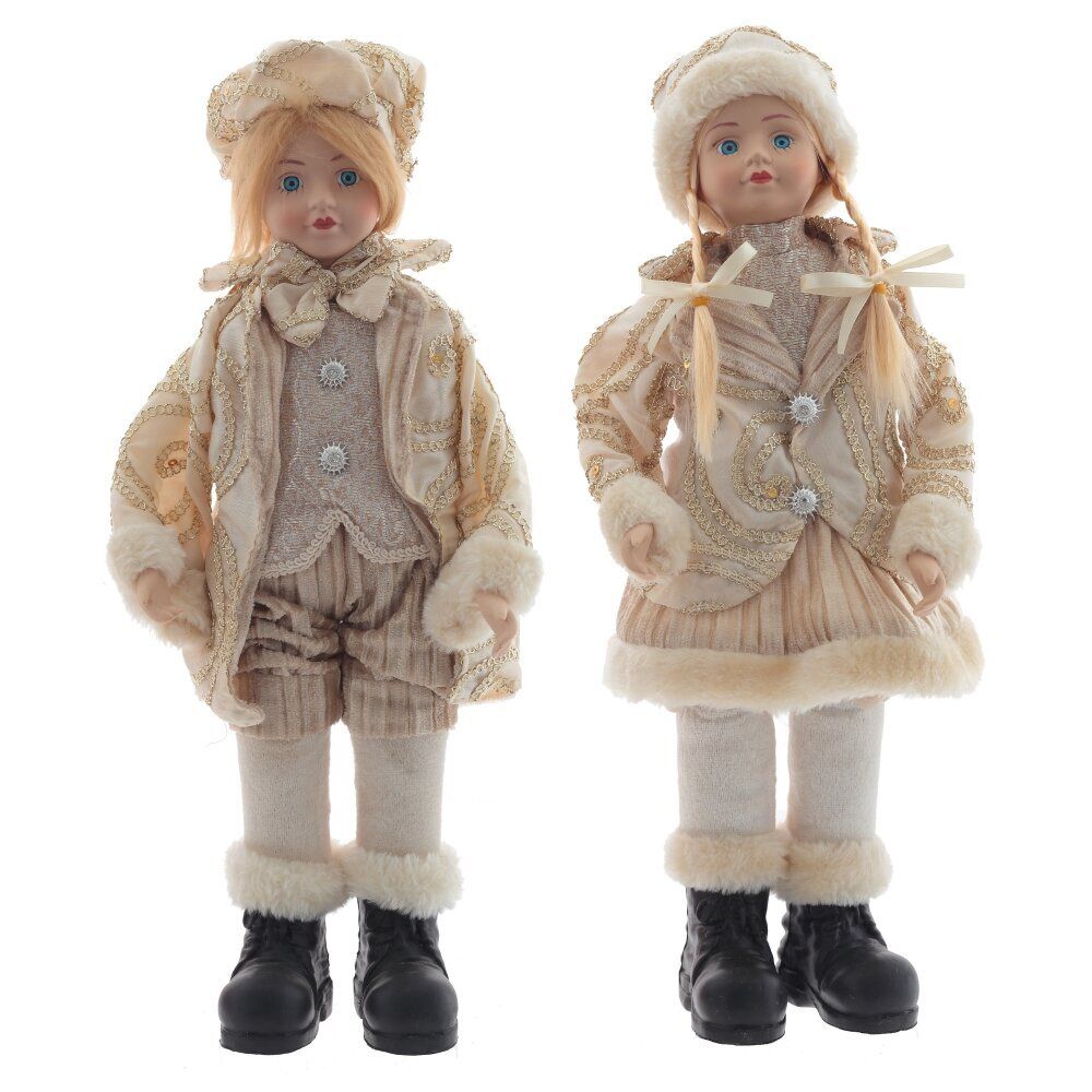 GAEM Игрушка набивная "Девочка/Мальчик" (муз, движ), L20 W11 H44 см, 2в.