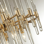 4988/8 HALL ODL22 641 золотой/стекло Люстра E14 8*40W STIKA