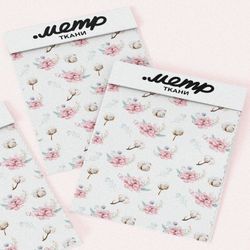 Ткань ниагара весенний богатый сочный букет цветов