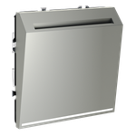 Выключатель встраиваемый VOLTUM S70 карточный 16А, (сталь)