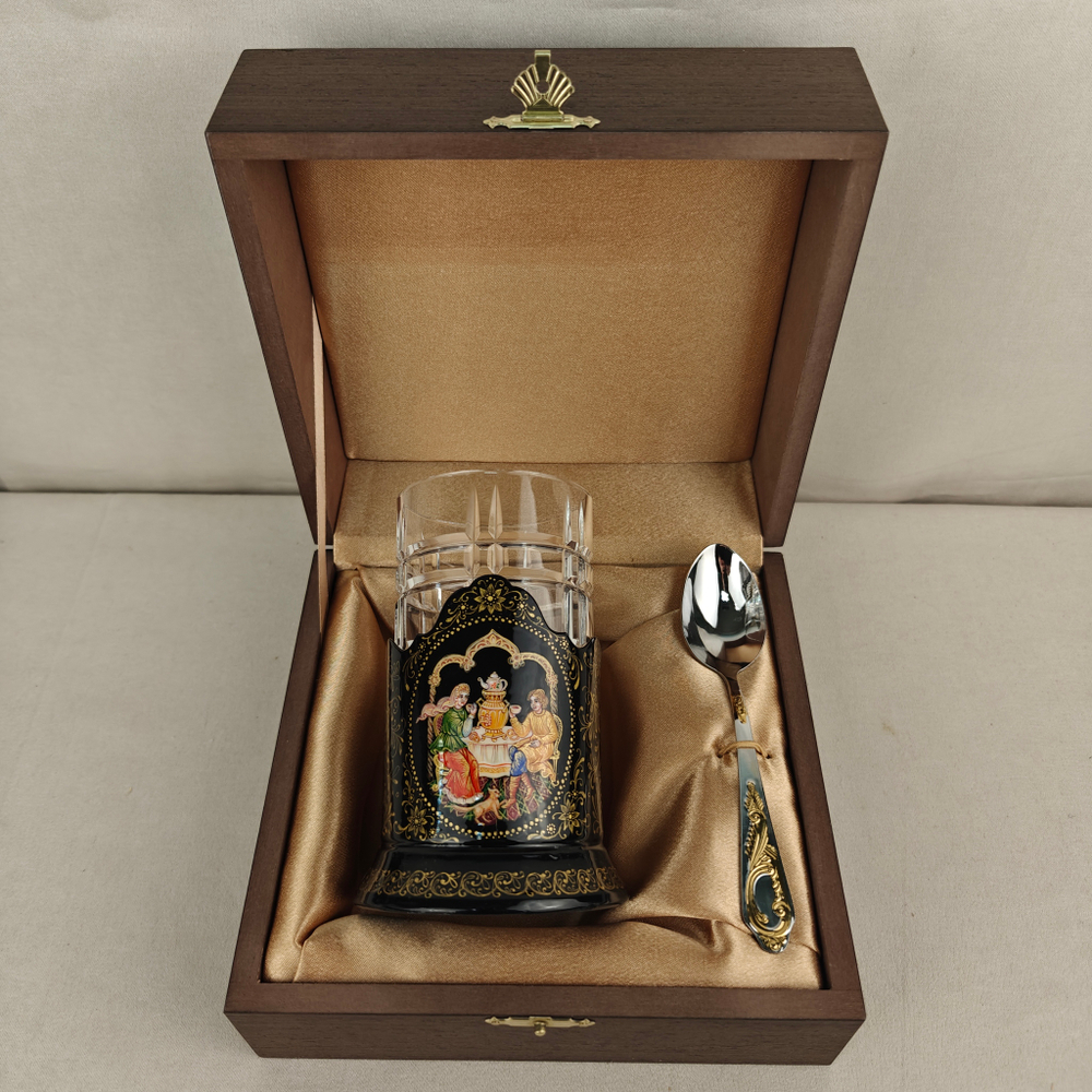 Чайный набор "Чаепитие" (Ручная роспись Палех)