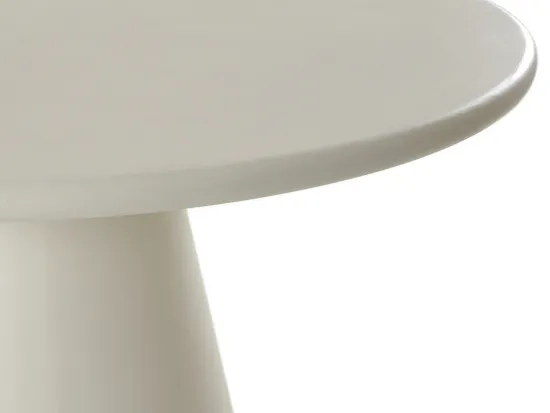 Стол обеденный Gabi белый микроцемент 120