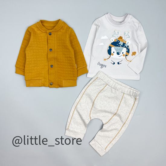 Комплект утепленный "Олененок" горчица