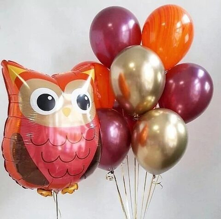 Композиция Шары с Совой