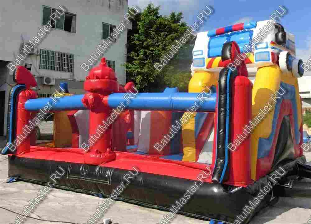 Надувной батут "Пожарная площадка" 6*4*4 м