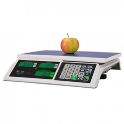 Торговые настольные весы M-ER 326 AC-15.2 Slim LCD Белые