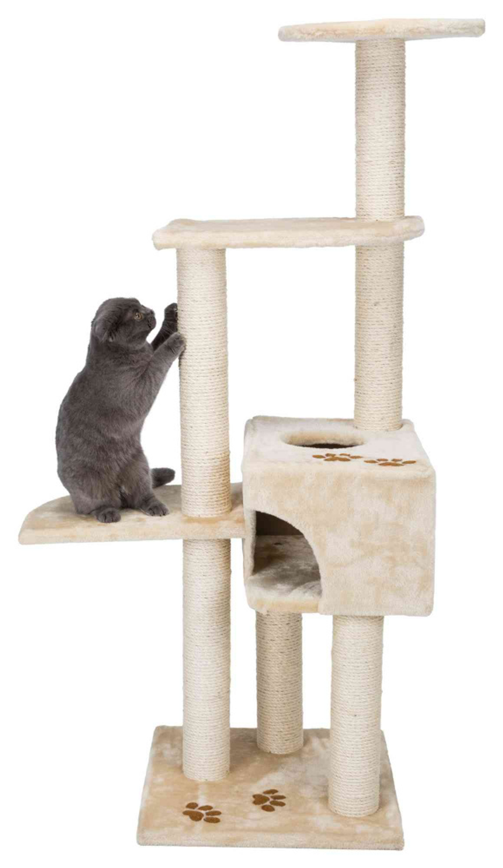 Домик для кошки Trixie Alicante, 142 см, плюш, бежевый