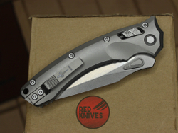 Нож Microtech Amphibian Titanium - рукоять титан, клинок апокалиптик