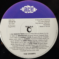 Винтажная виниловая пластинка LP The Champs Tequila (UK 1987)