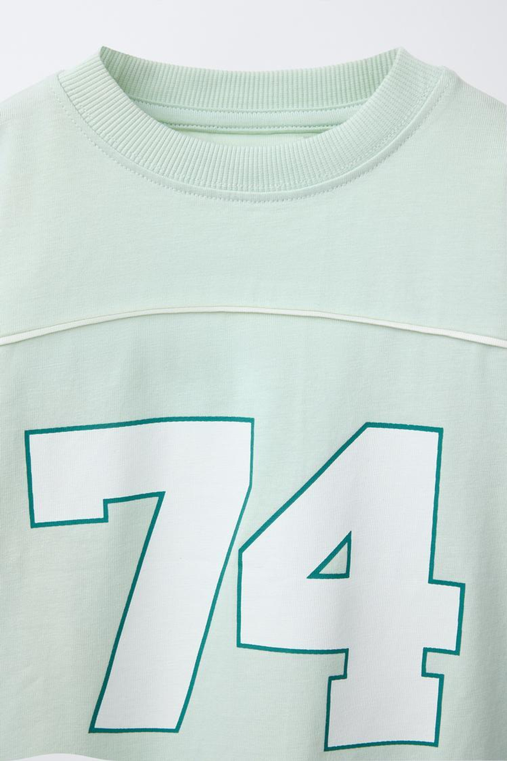 ZARA СПОРТИВНАЯ ФУТБОЛКА, СВЕТЛО-ЗЕЛЕНЫЙ