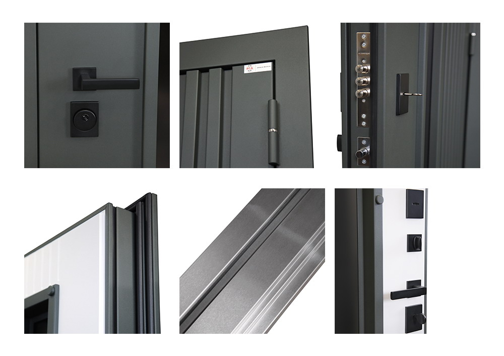 Стальная дверь "Барс" с окном (терморазрыв 3к). Заказная модель.