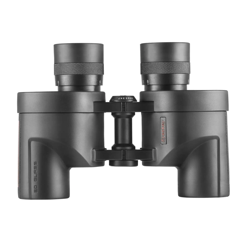 Бинокль Eyeskey Wind - 8x32 фронтальный вид, черный корпус